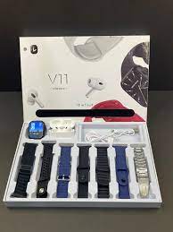 Combo V11 Reloj + Audifonos + 7 Pulsos